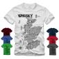 Preview: Whisky - Map / Landkarte - Druck schwarz Shirt S-XXXXL