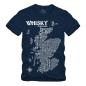 Preview: Whisky - Map / Landkarte - Druck weiss Shirt S-XXXXL