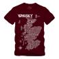 Preview: Whisky - Map / Landkarte - Druck weiss Shirt S-XXXXL
