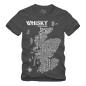 Preview: Whisky - Map / Landkarte - Druck weiss Shirt S-XXXXL