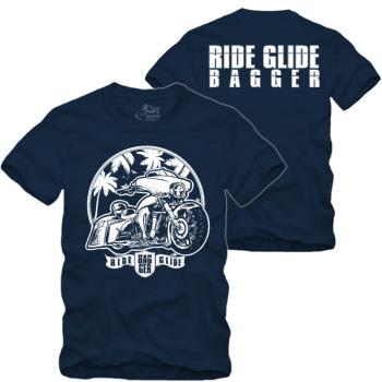 Ride Glide - Bagger Motorrad - Shirt S-XXXXL