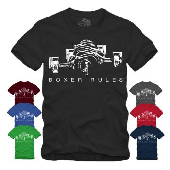 Boxer Rules - Motor Weissdruck - Shirt S-XXXXL