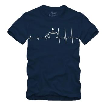 Herzschlag - Kaffee - Tee - Shirt S-XXXXL