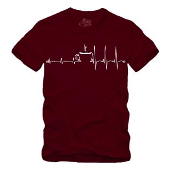Herzschlag - Kaffee - Tee - Shirt S-XXXXL