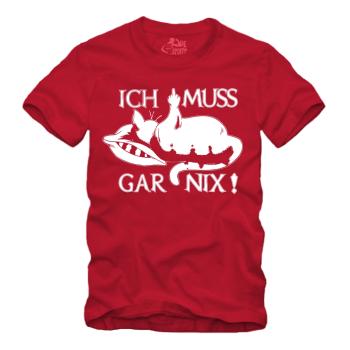 Preview: Faule Katze - Ich muss gar nix - Shirt S-XXXXL