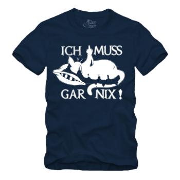 Faule Katze - Ich muss gar nix - Shirt S-XXXXL