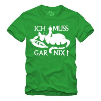 Faule Katze - Ich muss gar nix - Shirt S-XXXXL