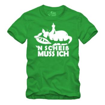 Faule Katze - n scheiss muß ich - Shirt S-XXXXL