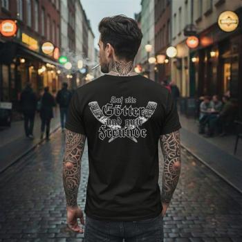 Auf alte Götter und Gute Freunde - Ringkragen Shirt S-XXXXL