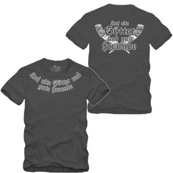 Auf alte Götter und Gute Freunde - Ringkragen Shirt S-XXXXL