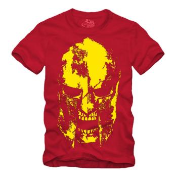 Preview: Sparta Helmet Skull - Gelb Shirt S-XXXXL