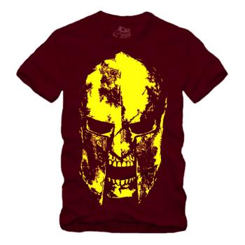 Sparta Helmet Skull - Gelb Shirt S-XXXXL