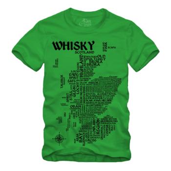 Whisky - Map / Landkarte - Druck schwarz Shirt S-XXXXL