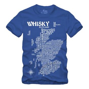 Preview: Whisky - Map / Landkarte - Druck weiss Shirt S-XXXXL
