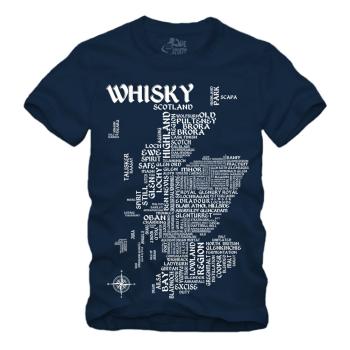 Whisky - Map / Landkarte - Druck weiss Shirt S-XXXXL