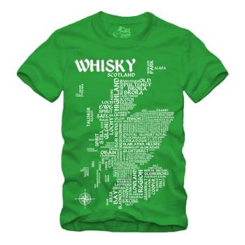 Whisky - Map / Landkarte - Druck weiss Shirt S-XXXXL