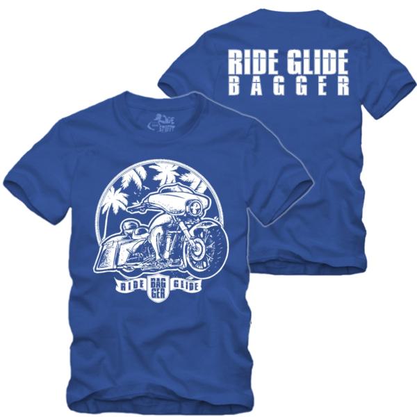 Ride Glide - Bagger Motorrad - Shirt S-XXXXL