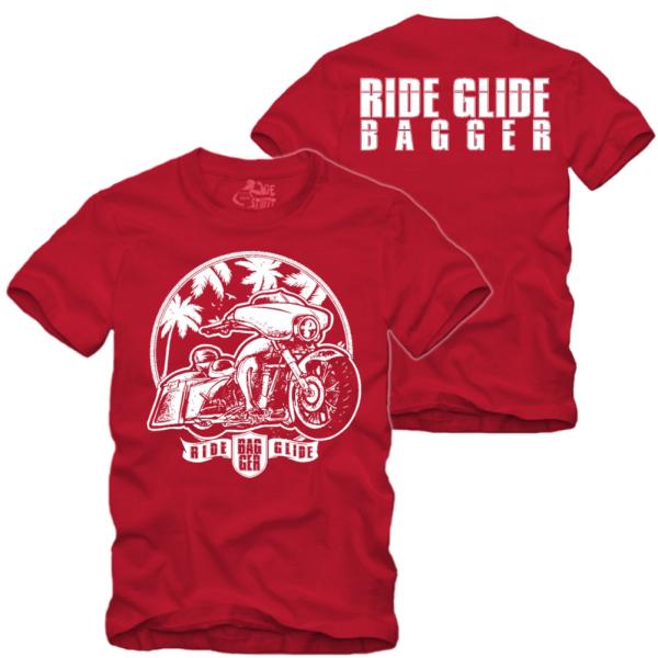 Ride Glide - Bagger Motorrad - Shirt S-XXXXL