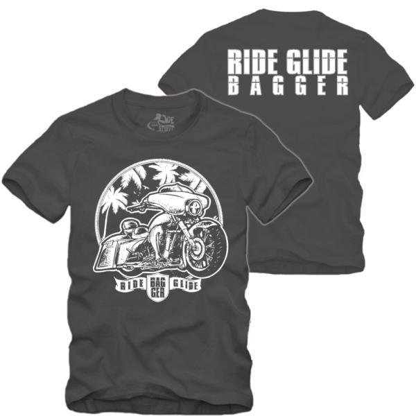 Ride Glide - Bagger Motorrad - Shirt S-XXXXL
