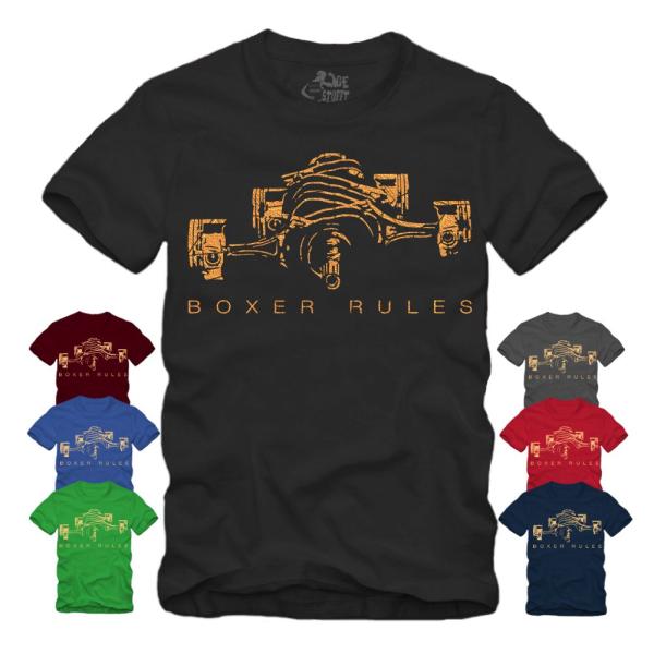 Boxer Rules - Motor Golddruck - Shirt S-XXXXL