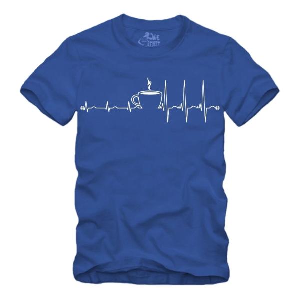 Herzschlag - Kaffee - Tee - Shirt S-XXXXL