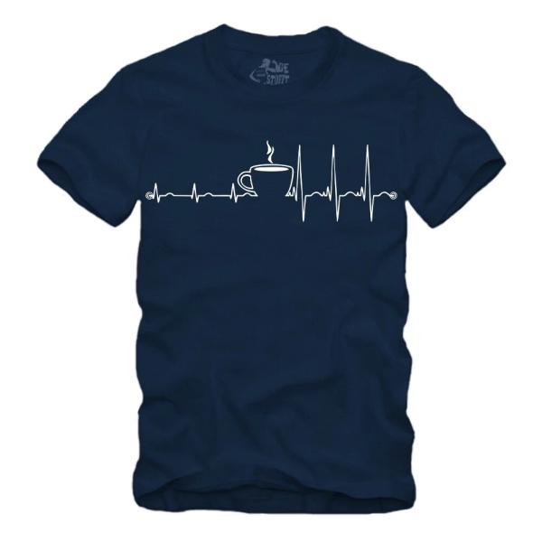 Herzschlag - Kaffee - Tee - Shirt S-XXXXL
