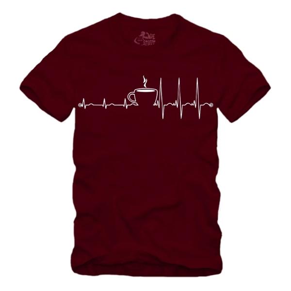 Herzschlag - Kaffee - Tee - Shirt S-XXXXL