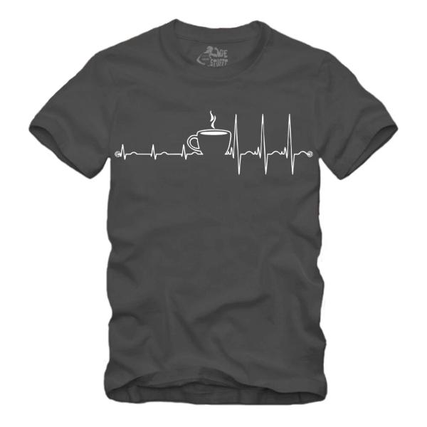 Herzschlag - Kaffee - Tee - Shirt S-XXXXL