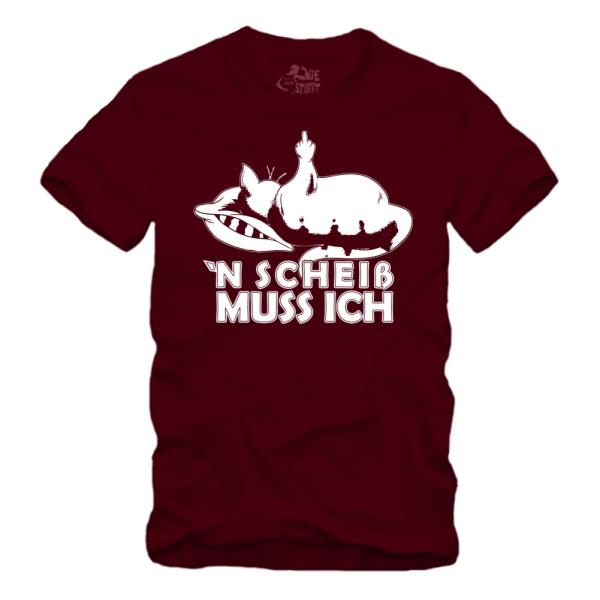 Faule Katze - n scheiss muß ich - Shirt S-XXXXL