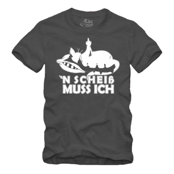 Faule Katze - n scheiss muß ich - Shirt S-XXXXL