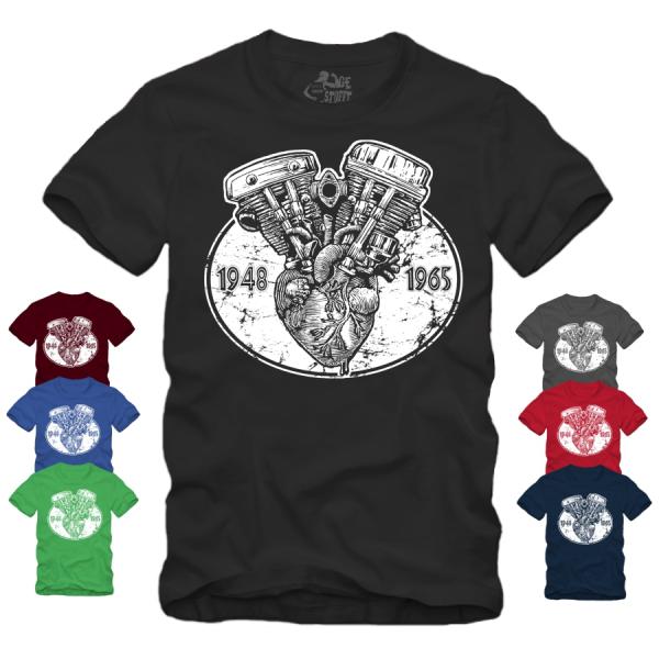 Panhead Chopper Motor Herz - 1948-1965 - Shirt S-XXXXL