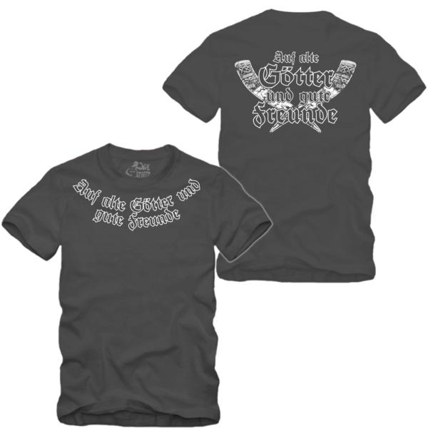 Auf alte Götter und Gute Freunde - Ringkragen Shirt S-XXXXL