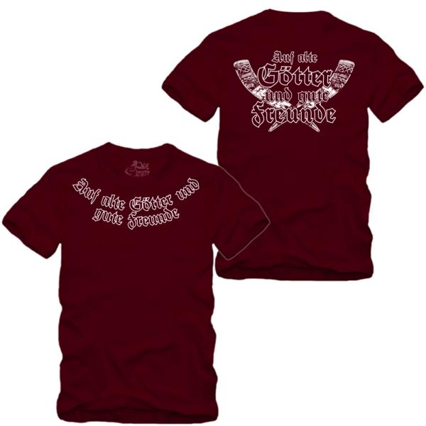 Auf alte Götter und Gute Freunde - Ringkragen Shirt S-XXXXL