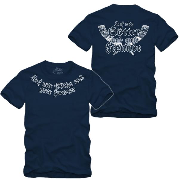 Auf alte Götter und Gute Freunde - Ringkragen Shirt S-XXXXL