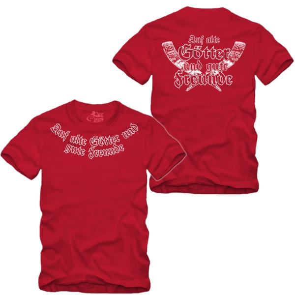 Auf alte Götter und Gute Freunde - Ringkragen Shirt S-XXXXL