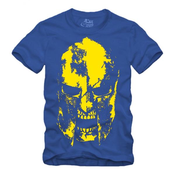 Sparta Helmet Skull - Gelb Shirt S-XXXXL