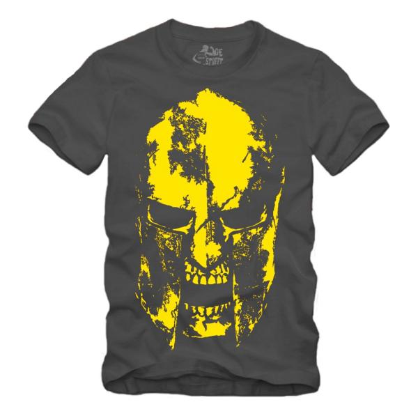 Sparta Helmet Skull - Gelb Shirt S-XXXXL