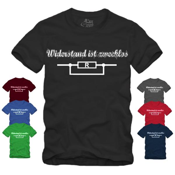 Widerstand zwecklos - Elektriker - Shirt S-XXXXL