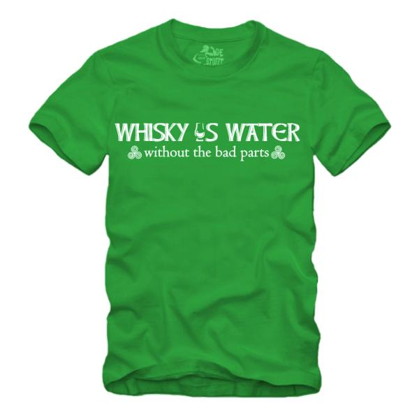 Whisky is Water Without The Bad Parts Spruch - I - Shirt S-XXXXL