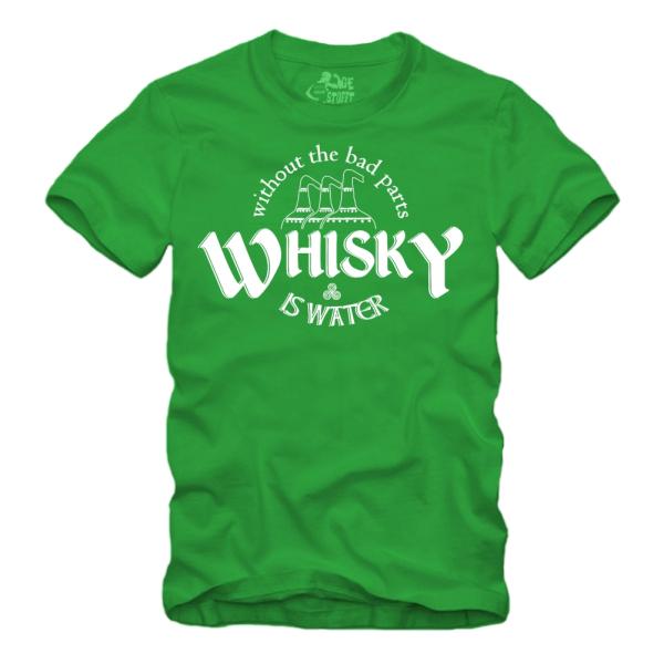 Whisky is Water Without The Bad Parts Spruch - II - Shirt S-XXXXL