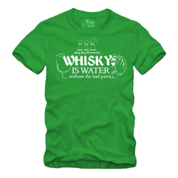 Whisky is Water Without The Bad Parts Spruch - III - Shirt S-XXXXL
