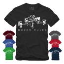 Boxer Rules - Motor Weissdruck - Shirt S-XXXXL